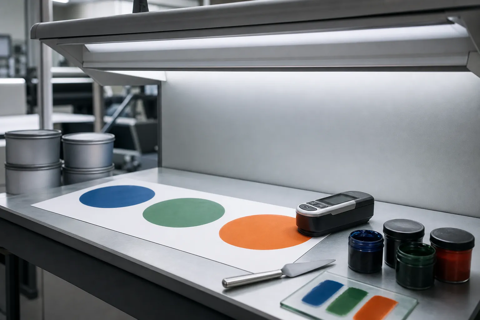 Colour matching against a signed proof