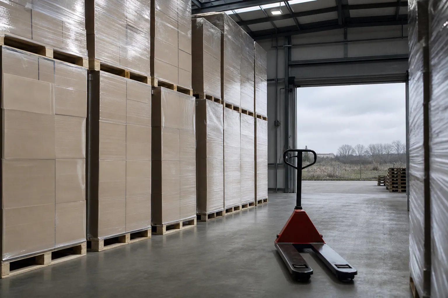 Held stock in the UK warehouse
