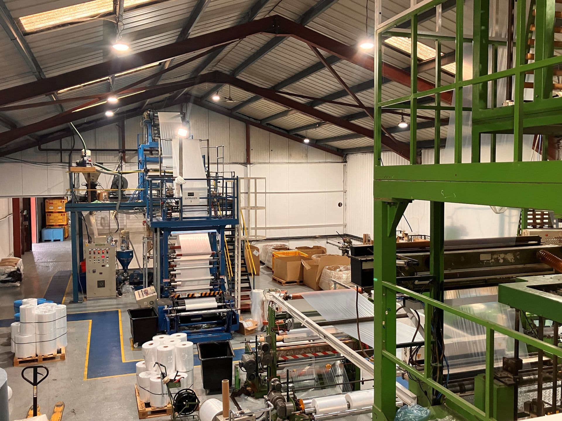 The production floor at the Fusionpac factory in Louth